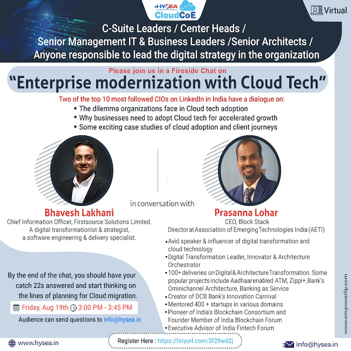 Fireside Chat on Enterprise modernisation with Cloud Tech